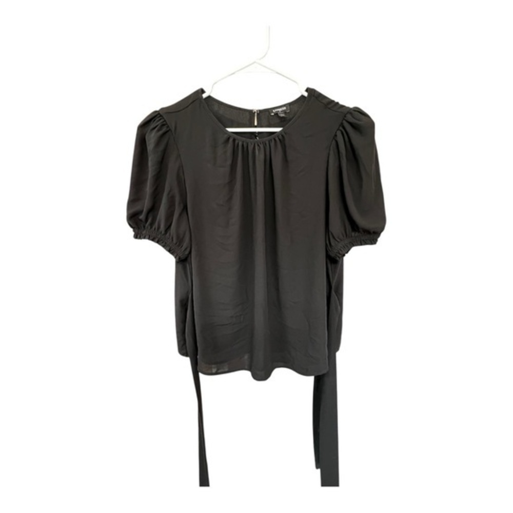 Express Black Puff Sleeve Blouse